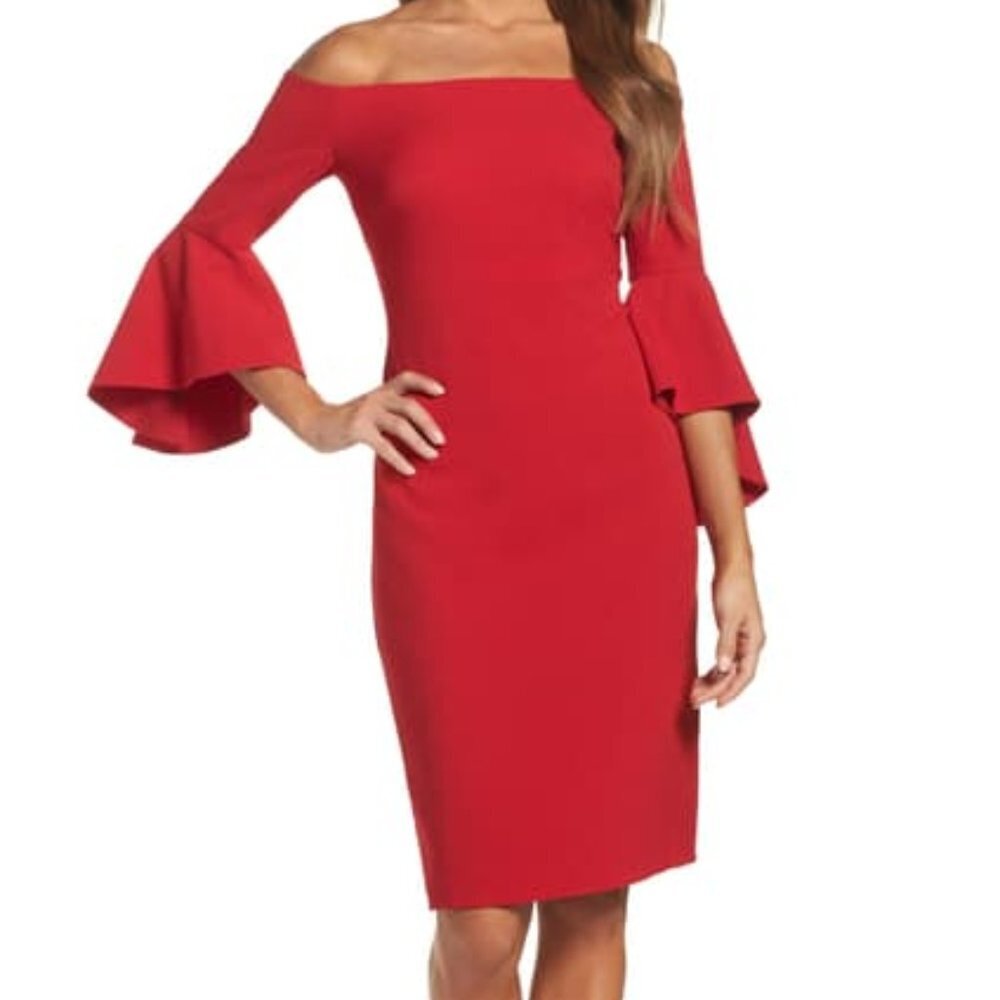 Chelsea 28 Off the Shoulder Red Dress